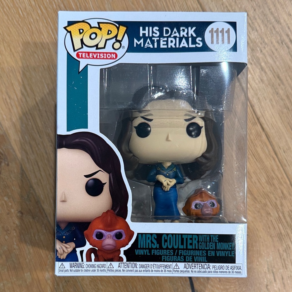 Funko Pop Television 1111 His Dark Materials Mrs. Coulter with Golden Monkey